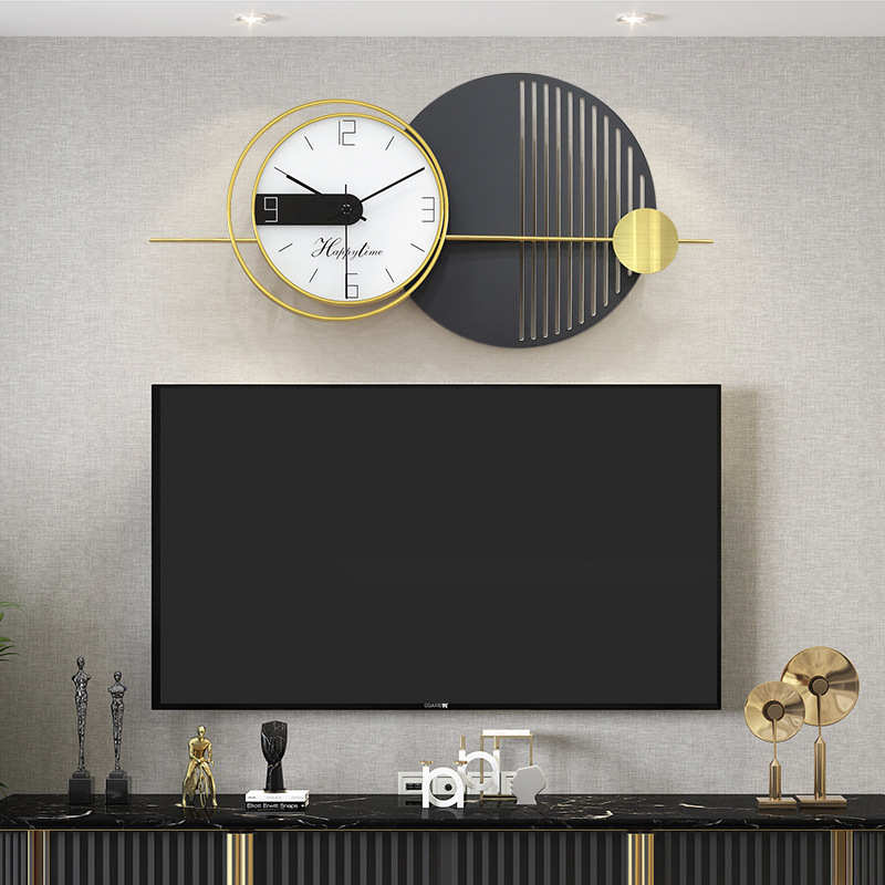 轻奢挂钟装饰时钟挂墙创意钟表客厅家用现代简约个性