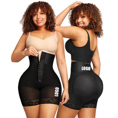 Women Tummy Control Body Shaper Shorts with Butt Lifter &