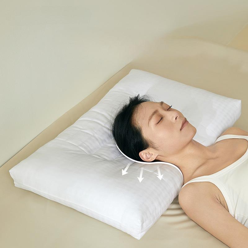 铭都决明子枕头护颈椎助睡眠专用四季通用木棉成人家用枕芯单个装