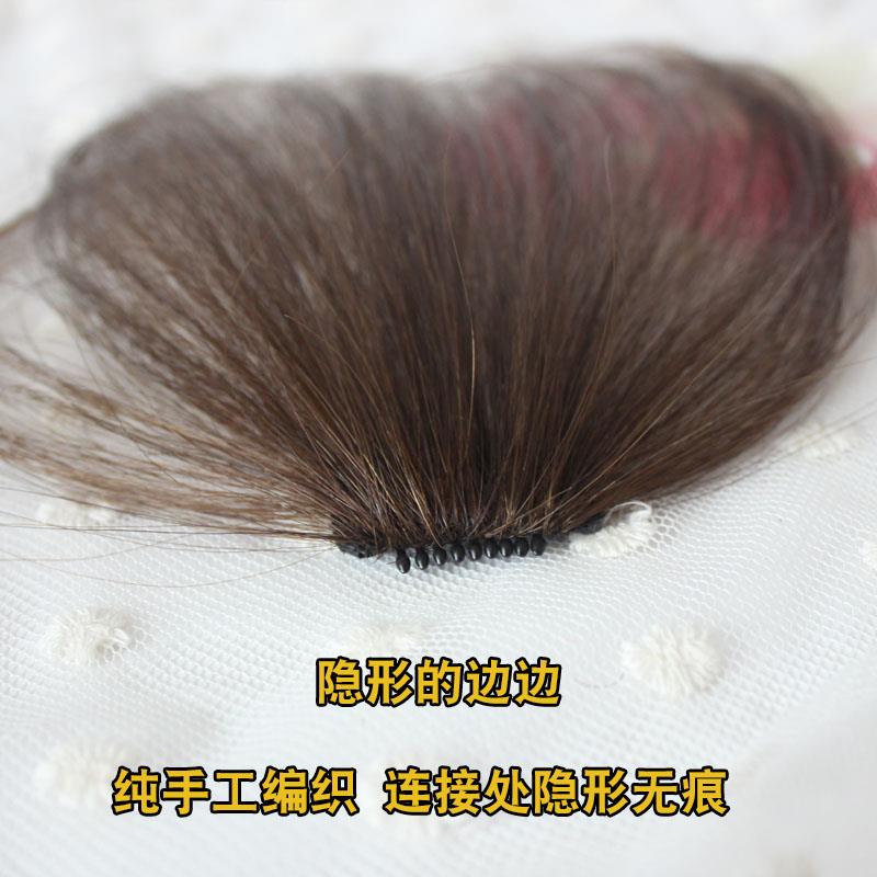 高档朵丝织微风刘海迷轻薄斜刘海假片女隐形无发痕自然你空气刘海