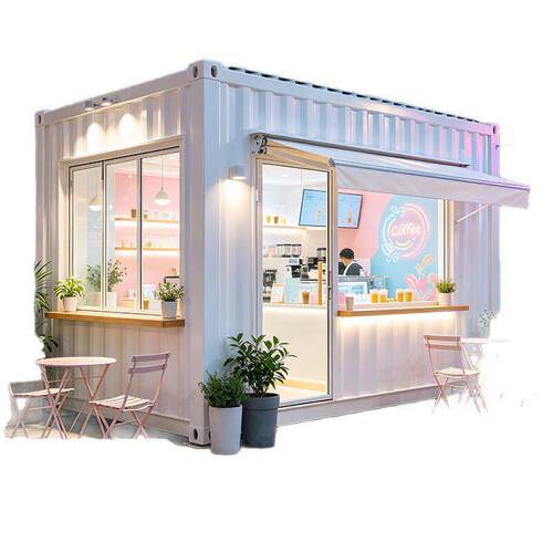网红集装箱商铺茶室咖啡厅创意商业夜市休息室奶茶店波纹集装箱