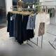 展示架妇女服装 展示架不锈钢晾衣架落地双杠儿童服装 晾 店岛式 服装