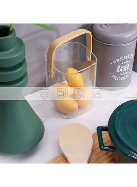 现代样板间厨房家居软装饰品仿真花储物罐菜板简约桌面摆件