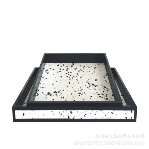 盒样板房首饰盒轻简约斑点灰色饰品现代间马毛梳妆台奢收纳盒衣帽