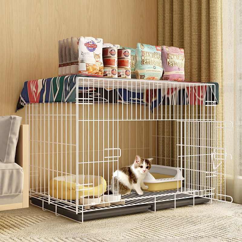 猫笼子家用室内小型不占地猫屋折叠带厕所一体养幼猫专用猫咪猫笼