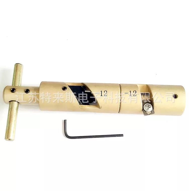 有线电视铝管电缆75-12连接器 掏空器一体掏空剥皮工具