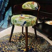 实木餐椅家用人体工学椅靠背电脑椅卧室梳妆椅化妆凳可旋转学习椅