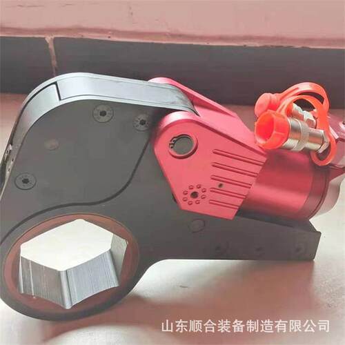铝钛合金薄型扭矩扳手煤矿中空液压扳手操作简单中空式扭矩扳手
