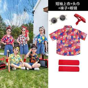 衬小出学生啦啦队 港旦儿童演服幼儿园风复古8090年代怀旧衫 正品 元