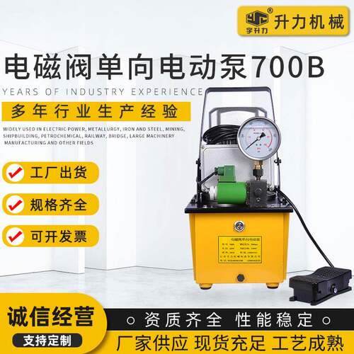 电磁阀单向电动泵700B脚踩控制单向电动泵高压电磁阀电动泵