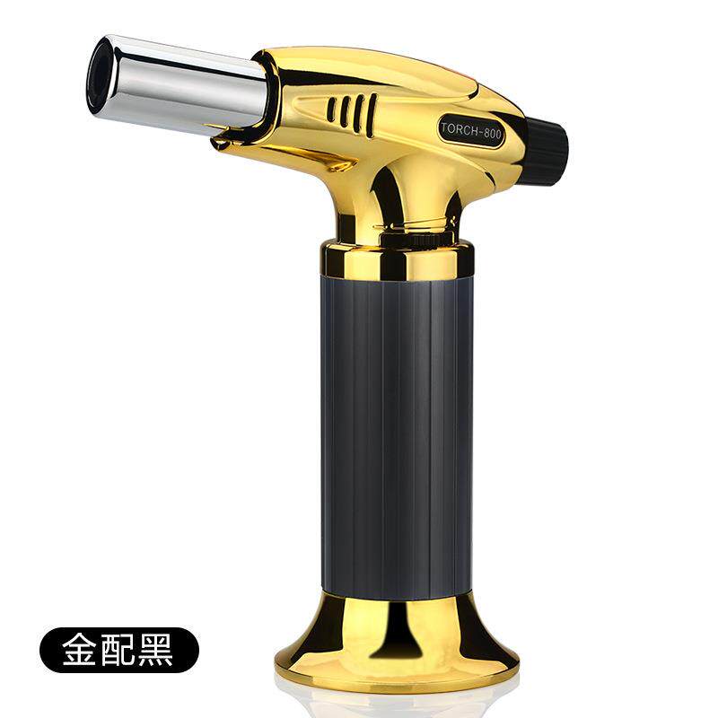 新款大号金属喷枪打火持机高温续燃充艾气直冲点雪茄条焊锡烧焊枪图片
