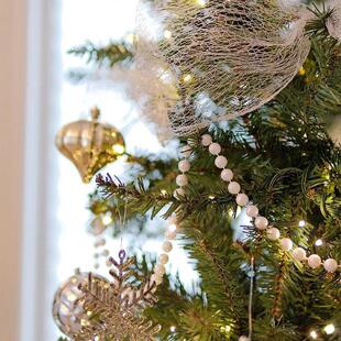 Decoration Pend Christmas Tree Roll Fabric Tulle Ribbon Mesh
