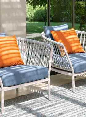 户外沙发椅休闲藤家室具组合桌别墅庭院露天阳台椅双人三78人沙发