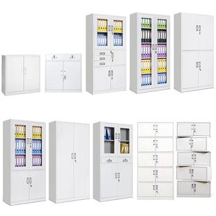 钢制公文件柜公铁皮矮柜办室书柜密码带锁工WOL档案办柜子抽屉员