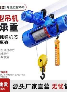 巨达钢丝绳电动葫芦1235吨工业行车重型起重机工厂库房车间专用