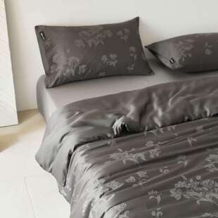 60支兰精双面天丝棉贡缎提花四件套 轻奢凉风感冰丝裸睡床上用品