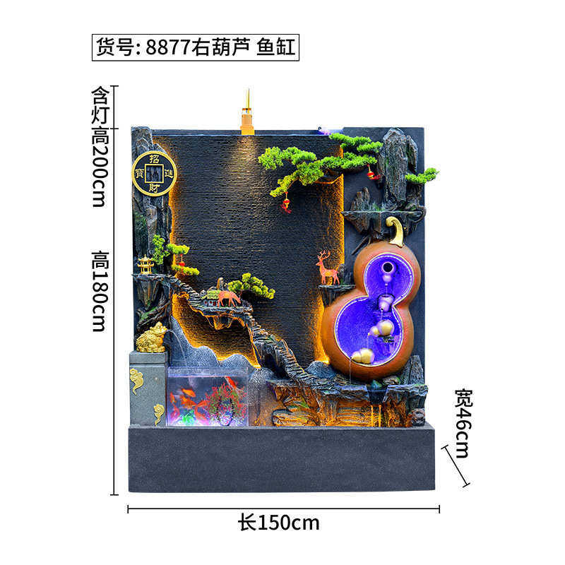 墙所山水屏风别墅水幕鱼池流水酒店喷泉庭院摆件造景景观会假山大,家居饰品,流水摆件,淘宝优惠券,粉丝福利购,淘宝优惠卷