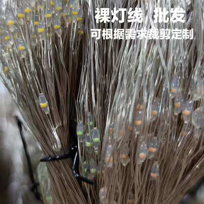 LED铜线灯裸线灯线圣诞树装饰铜丝灯节庆装饰灯线蛋糕花束装饰灯