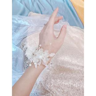 高级感伴娘姐妹团手腕花超仙新娘结婚礼演出手花摄影主持宴会饰品