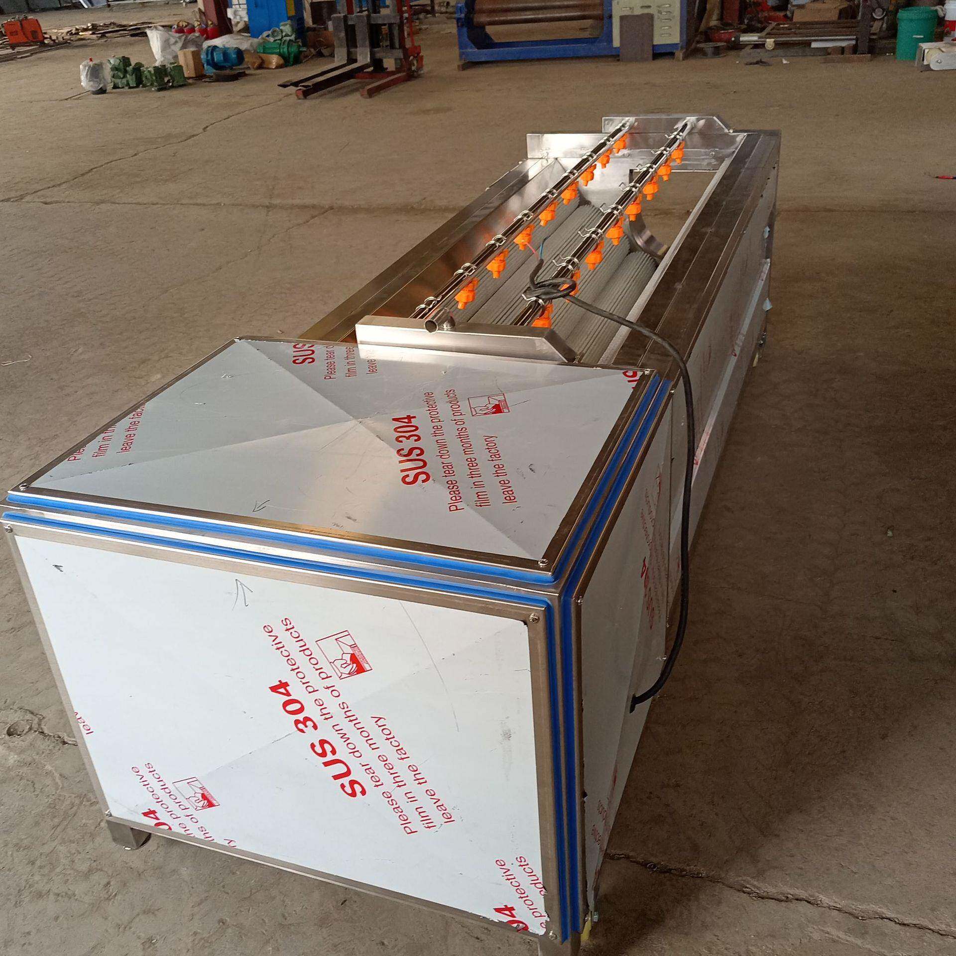 毛辊清洗机厂家猪蹄猪头毛刷清洗机羊头羊蹄黑炭清洗设备果蔬清洗