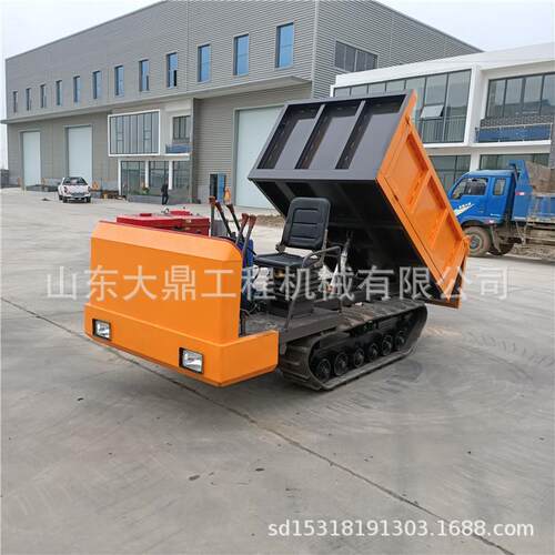 2T履带运输车树林穿梭小型座驾式履带运输车狭窄道路履带运输车