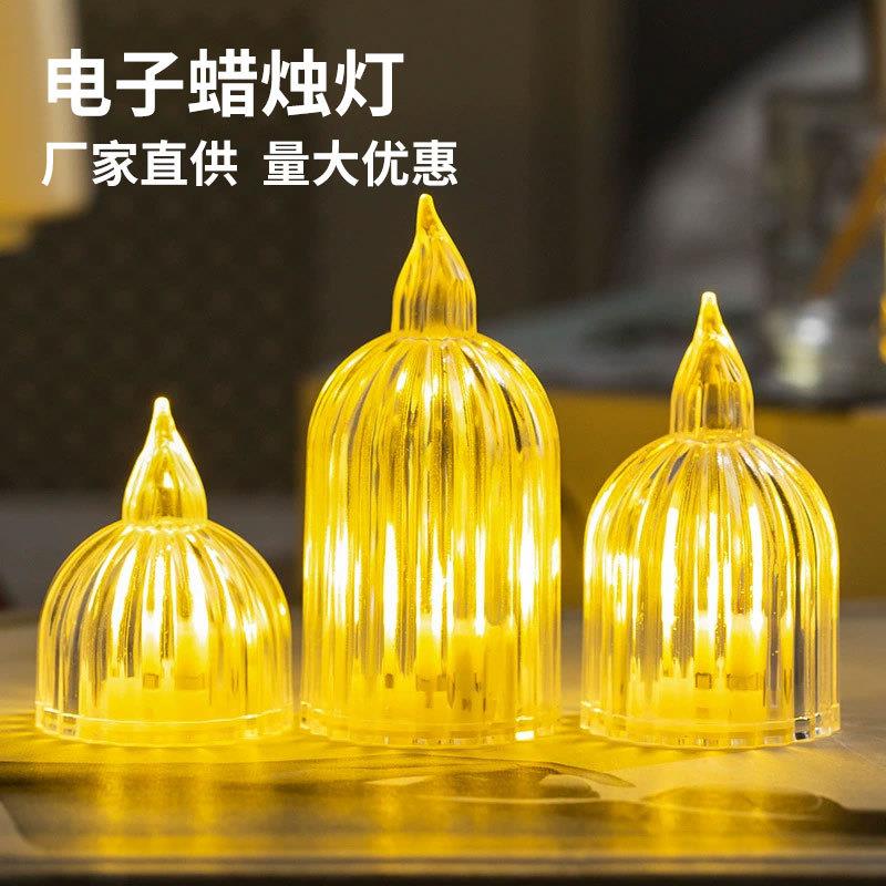 跨境led电子蜡烛灯户外露营氛围灯房间气氛小灯生日装饰桌面摆件