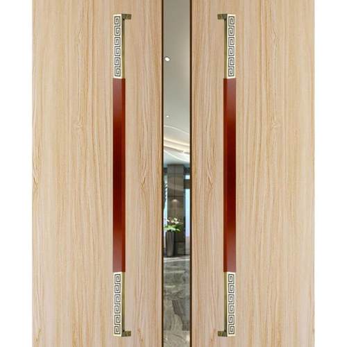 不锈钢玻璃手门拉雕刻字体回UAE纹方管化把手酒店别墅拉钢大门推