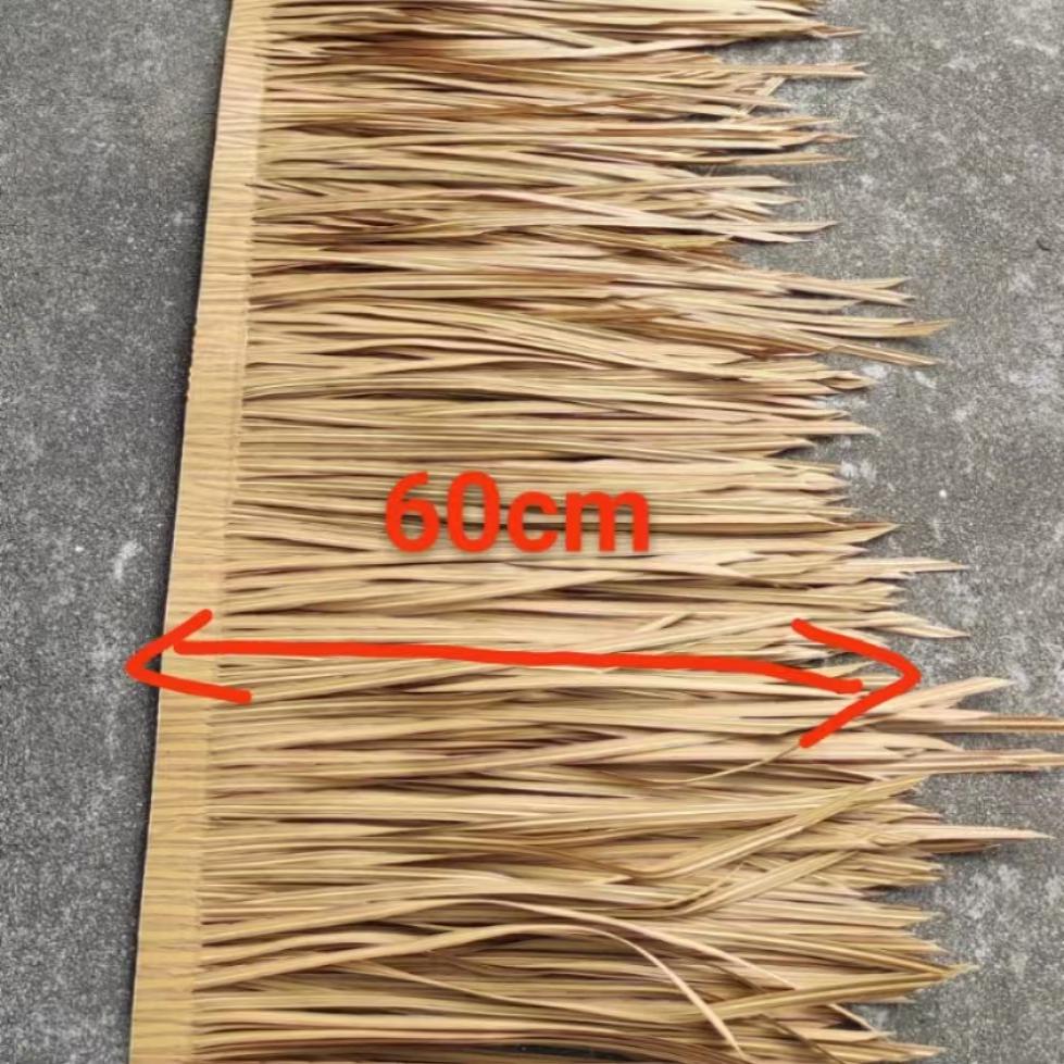 仿真人造毛草阻燃塑料稻草农家乐凉亭茅草屋顶装饰假稻草