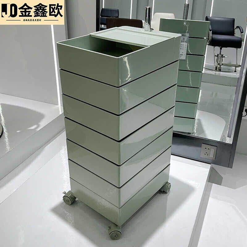 美发店烫染多功能发廊专用工具车杠车收纳柜理髲店工具柜美发推车