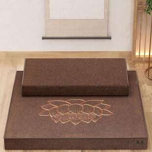 坐垫禅修垫蒲团拜佛垫冥想坐静禅垫家用折叠厚布艺打椰棕跪加F957