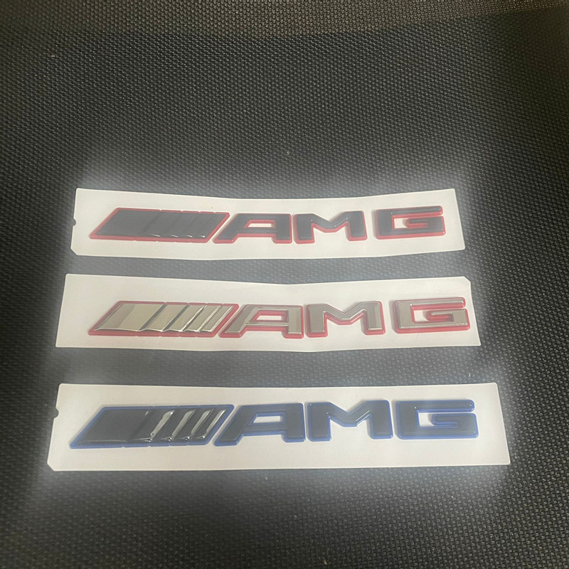 奔驰车标C63S A45 GLA45 CLA45 CLS63 E63 S AMG字标后尾标志亮黑