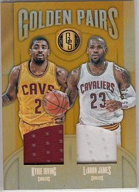 NBA球星卡 Panini 骑士队 欧文 勒布朗 詹姆斯 球衣卡限49金砖