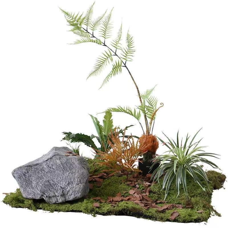 仿真绿植造景楼梯下室内外假植物橱窗装饰阳台景观布置拐角造景树