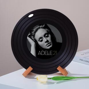 阿黛尔Adele可定制高档黑胶唱片摆件杂志架软装摆件创意生日礼物
