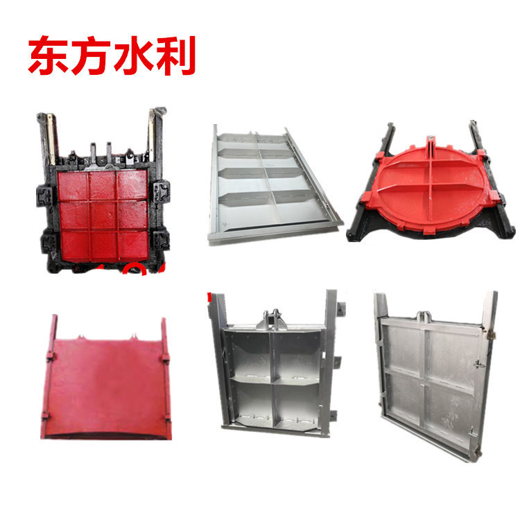 水库铸铁镶铜圆闸门配套启闭机 污水处理闸门 双向止水铸铁闸门