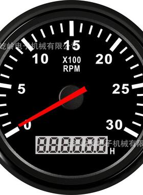 85m汽车指针转速表3000比rpm柴油发动机m机转速表1-300速通用款