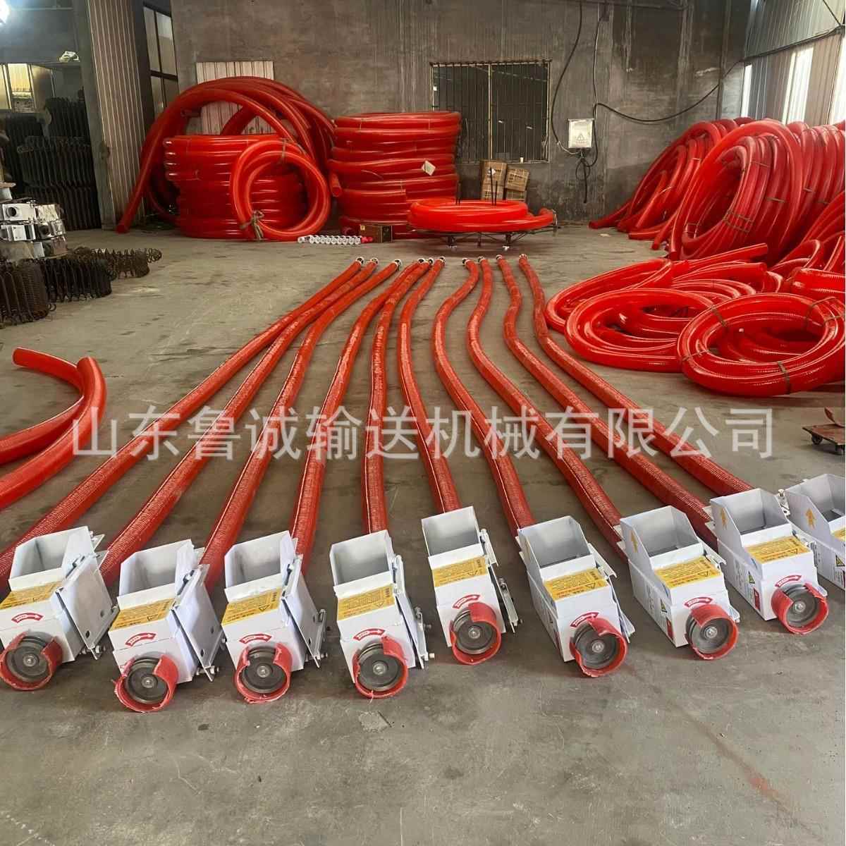 单驱工业版汽油动力软管输送机车载式上料吸沙机悬挂式家用吸粮机