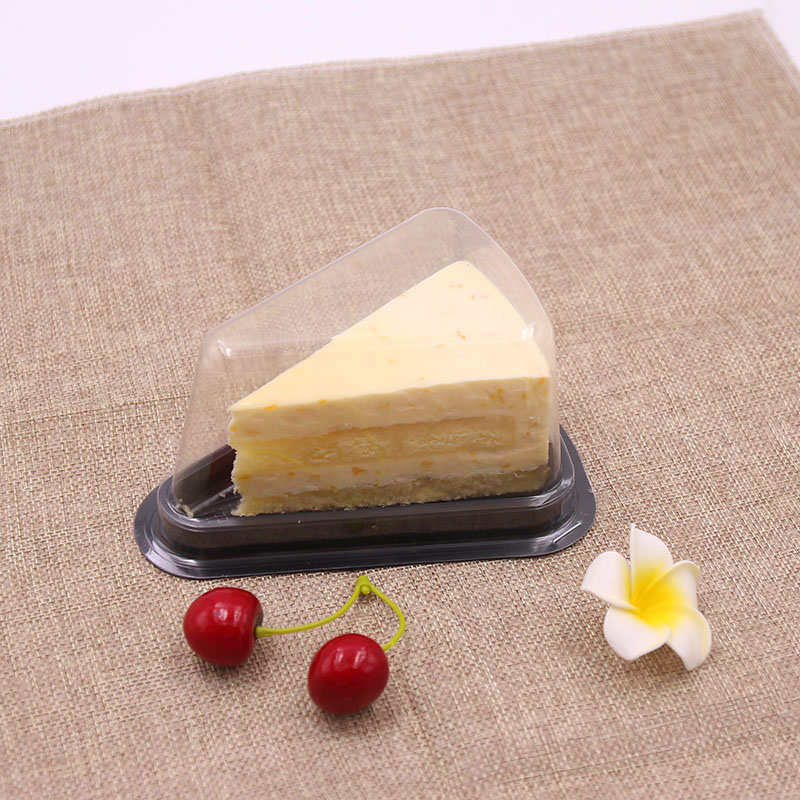 A02/3三角形蛋糕盒提拉米苏盒6/8寸慕斯千层盒西点盒吸塑盒100套