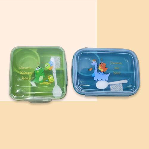 Lunch Box Food Storage Container Rectangular Multi-Compartme