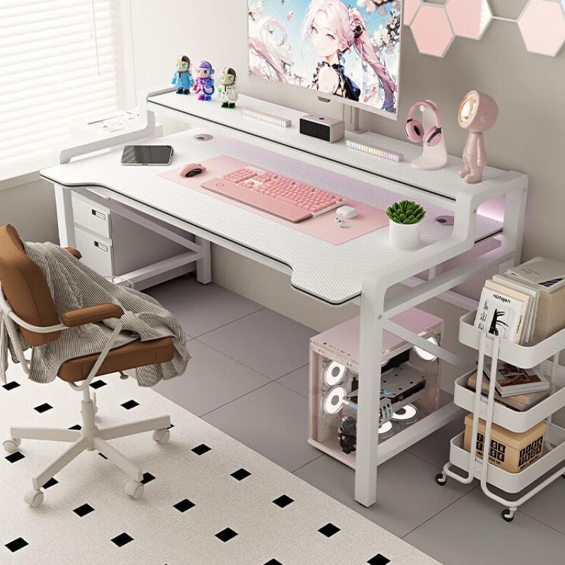 yhu电脑PWI桌台式电桌椅家用书桌学生写字台卧竞室易桌子工作简台