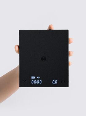 新款泰摩黑镜BASIC2咖啡电子秤意式手冲咖啡秤家用咖啡豆称重计时