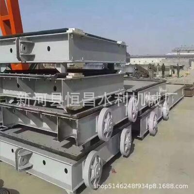 水利工程液压钢坝 景观液压坝 防洪排泄式自控翻板闸门