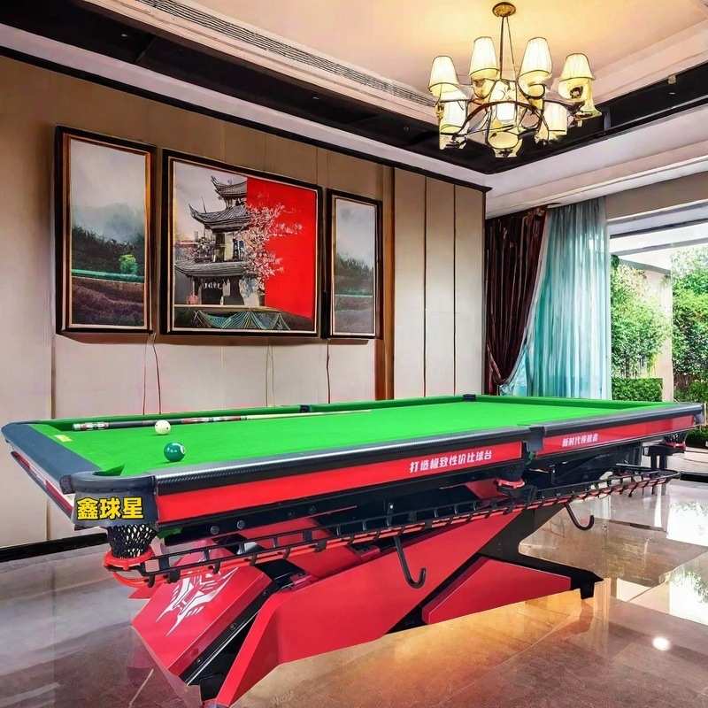 台球桌中八标准台台球厅钢库自动回球桌球台室内家用商业球房台球