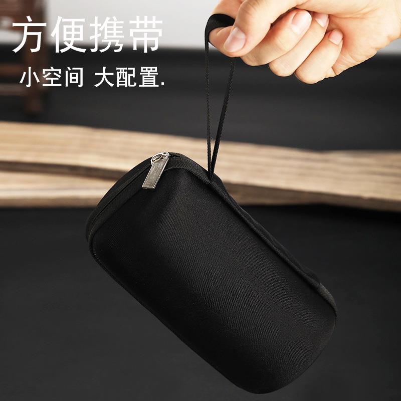 高硼硅玻璃旅行杯套装 双层玻璃咖啡杯便捷出行带咖啡过滤网