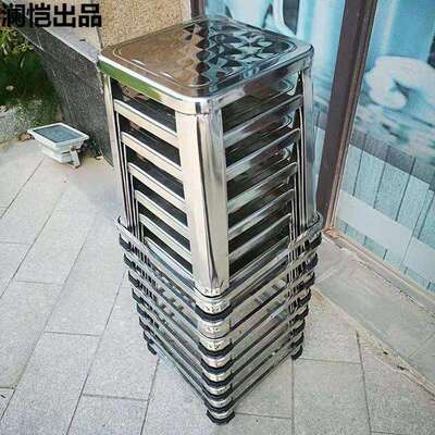 厚全家方不锈钢凳加子工作凳ZKH简约现代用餐厅大排档网红款