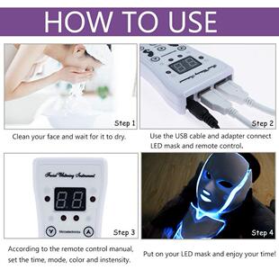with Treatment Light Care Face Neck Mask Facial LED Colors