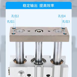 3040 薄型带导杆三130轴1三杆MGPM16气缸 751