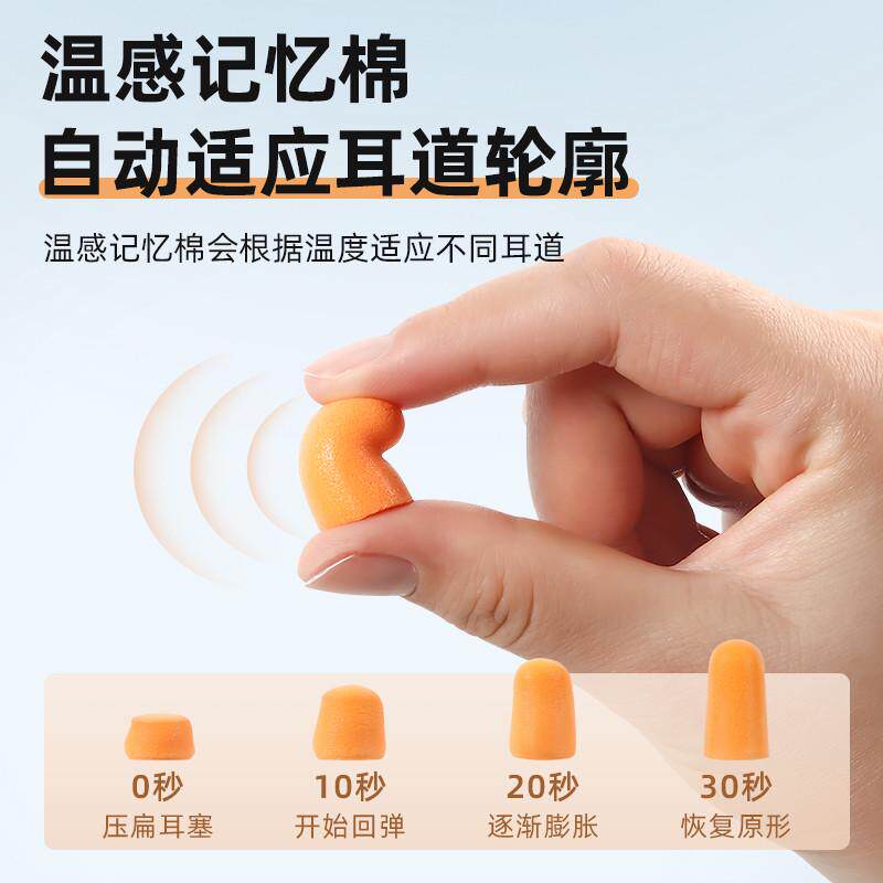 隔音降噪耳塞免揉搓耳塞防噪音睡眠宿舍学生学习隔音降噪耳塞