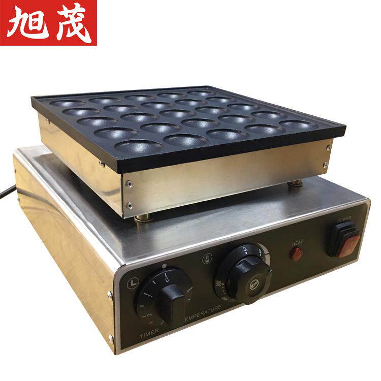 小松饼机铜钱饼机双板电热章鱼丸炉章鱼丸机小丸子机休闲小吃设备
