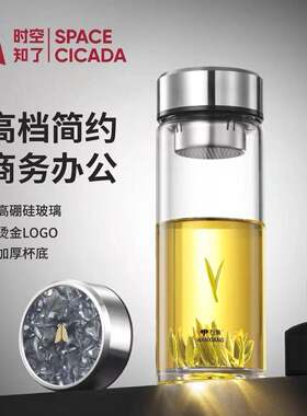 万象时空知了单层玻璃杯男女士水杯茶杯U408R/U409R/U410R